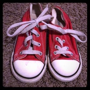 Red children’s converse